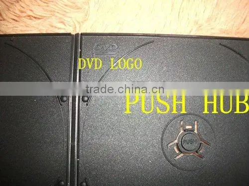 shantou factory black double 7mm short dvd plastic box