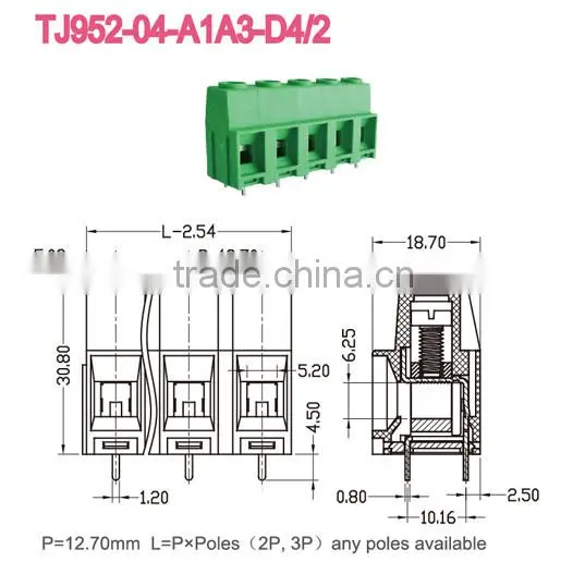 PCB screw terminal blocks