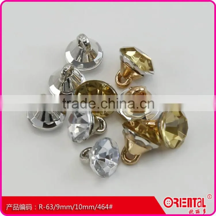 High quality shank button with Acrylic stone