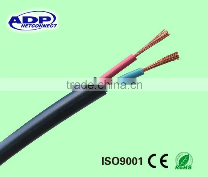300/500V 2core 1.5mm rvv electric cable with CE certification