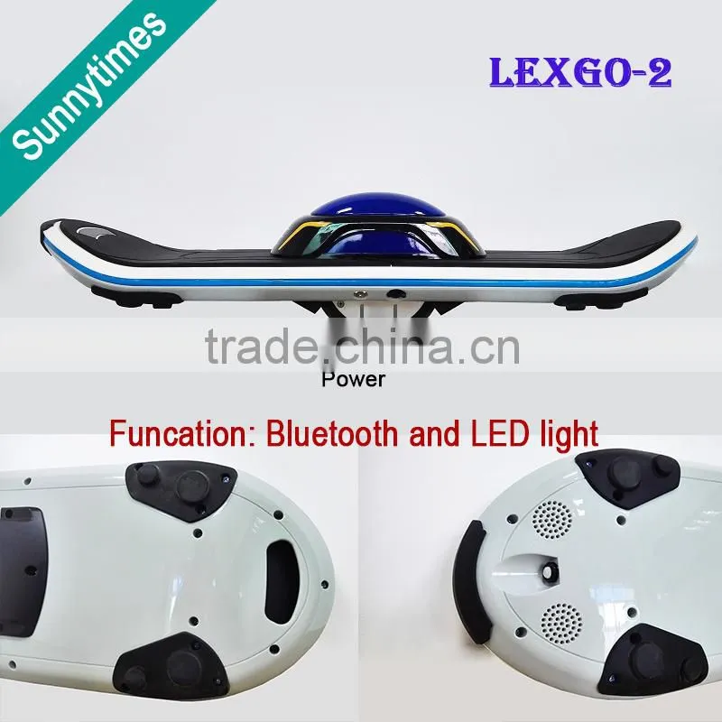 2016 Wholesale hoverboard New design flash LED light one wheel electric skateboard self balancing electric unicycle scooter