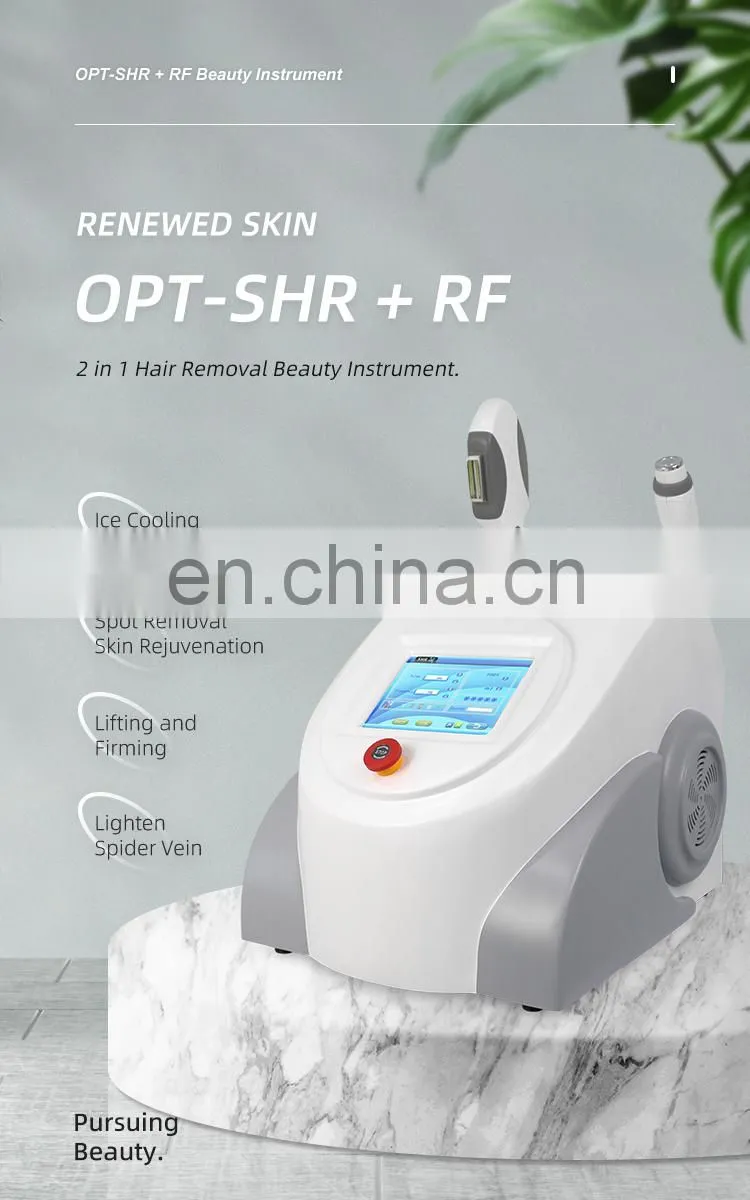 Effective Portable IPL E-light OPT Skin Rejuvenation Hair Removal Laser RF Wrinkle Removal Skin Tightening Machine
