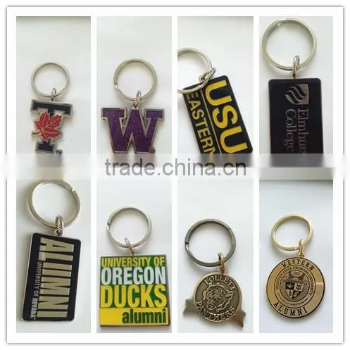 Cyclones chicken circular gold plating soft enamel metal key chain