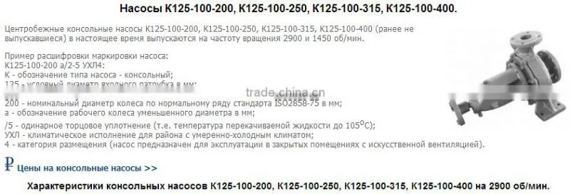 Russian Standard Pump K 125-100-400