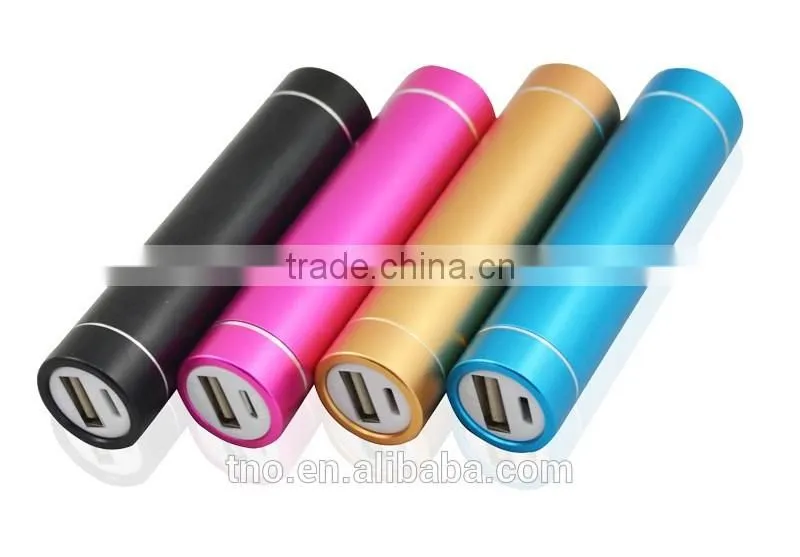 Custom round lipstick power bank 2600mah