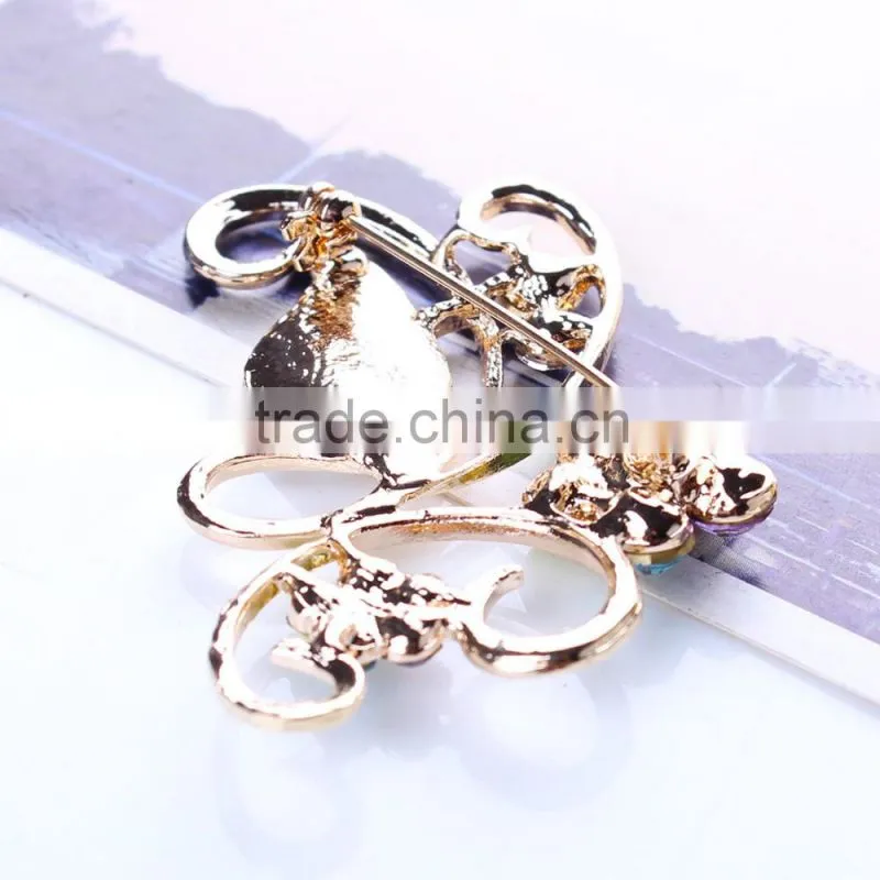 2015 Butterfly Women's Fashion Jewelry Lady Brooch best selling