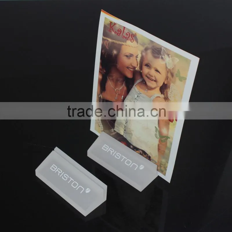 Frosted Acrylic Sign Holder acrylic block sign holder