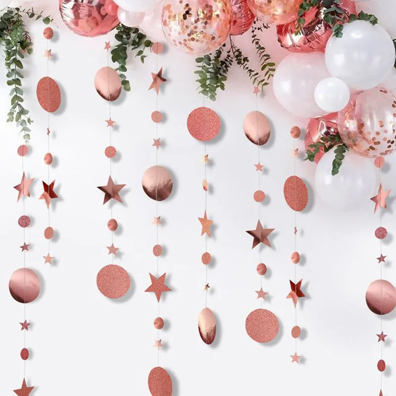Gold-Silver-Star-Circle-String-Paper-Garlands-Wedding-Screen-Decor-Birthday-Party-Hanging-Supplies-K
