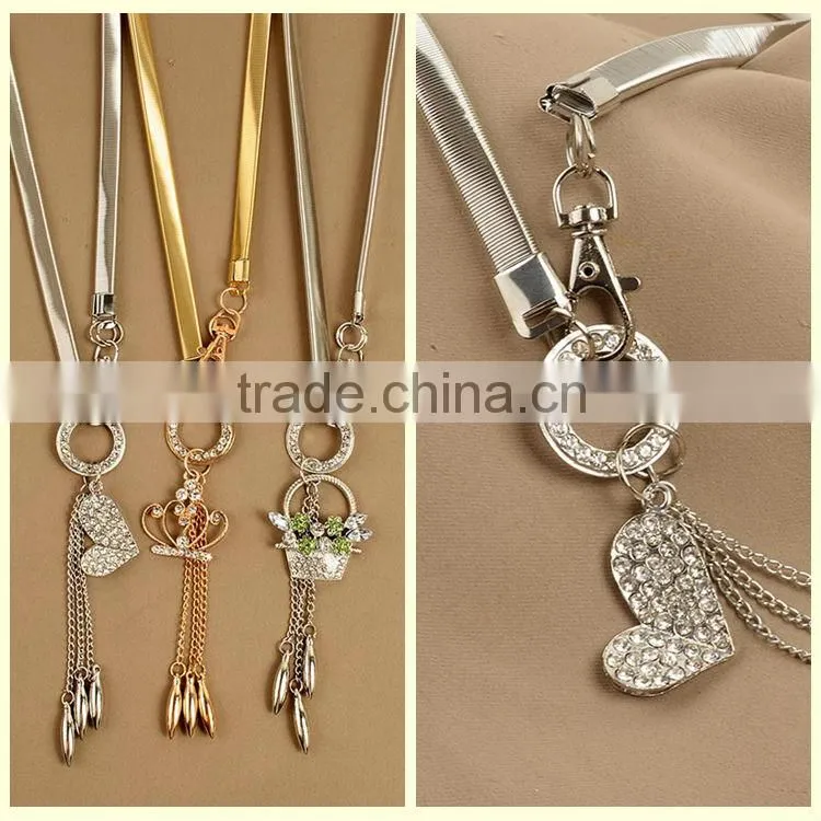 Hot heart shape belly chain crystal diamond waist chains jewelry