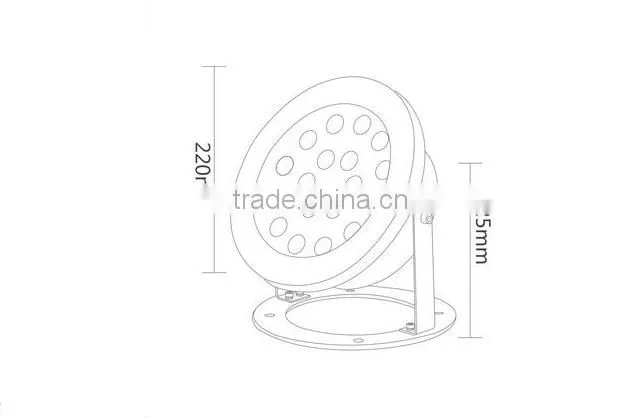 RGB Underwater IP68 Waterproof Stainless Steel High Quality LED Fiber Swimming Pool Lights