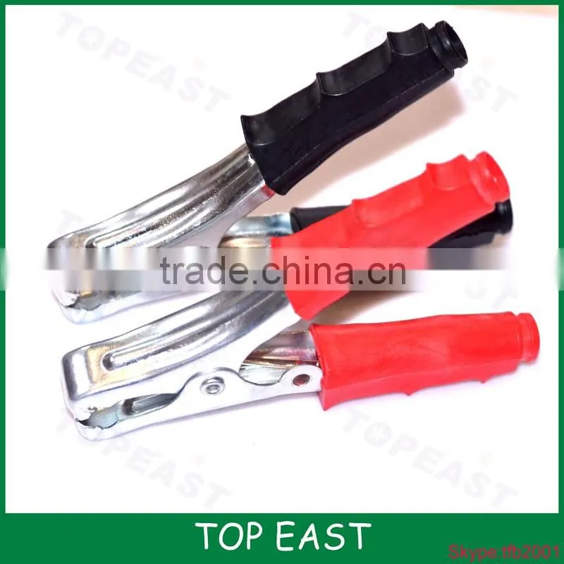 HIGH QULITY battery clamp with terminal ring RED BLACK COLOR