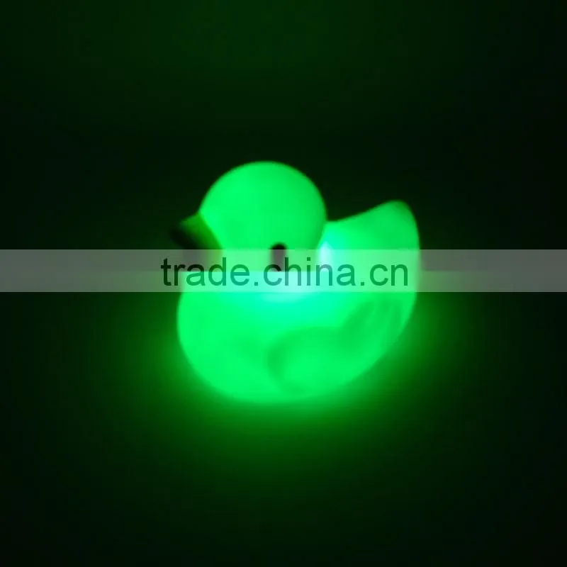 Eco-friendly Flashing Led White Vinyl Duck Toys