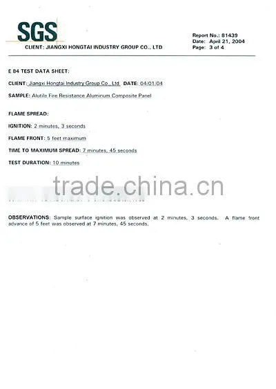 SGS Test Report