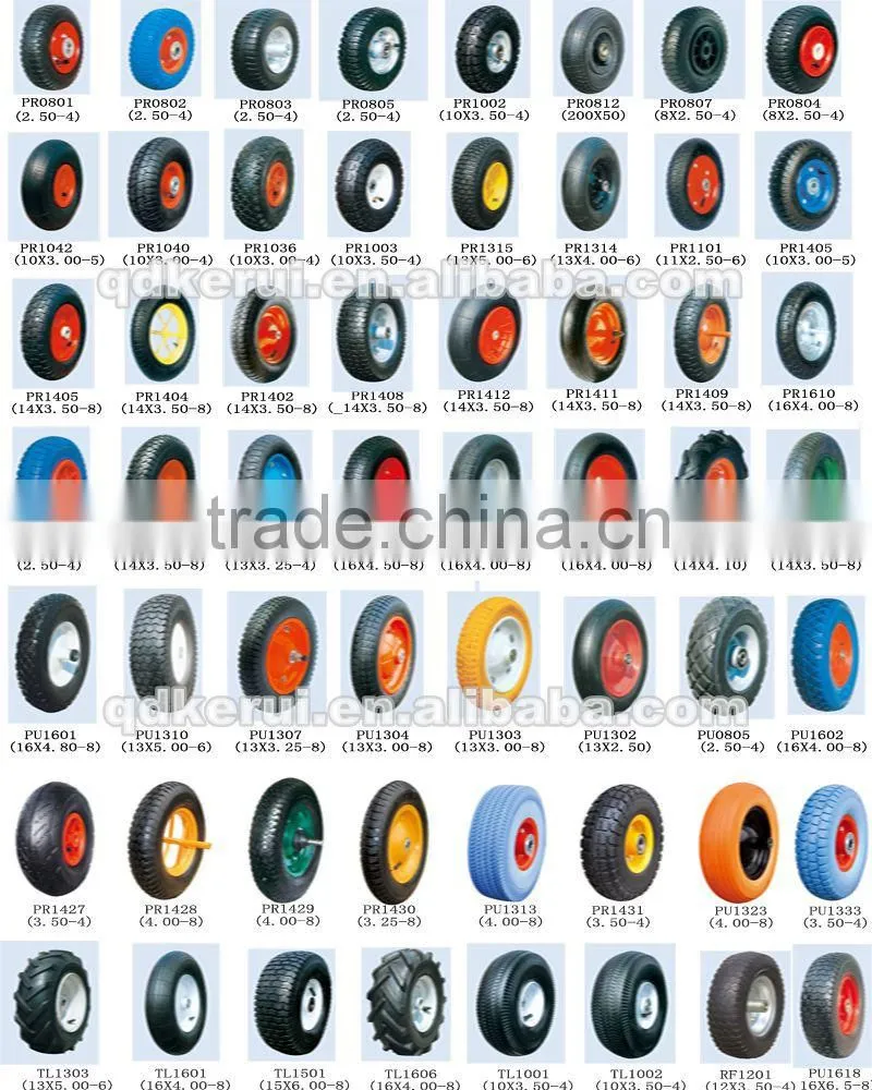 3.50-8 rubber wheel , wheelbarrow wheel 3.50-8