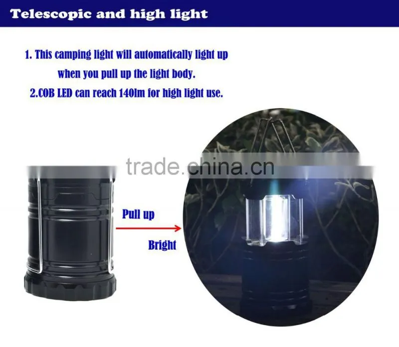 (120380) Emergency super bright COB led hand lantern with hook