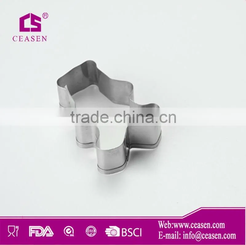 Metel with nonstick painting flower shape cookie cutter