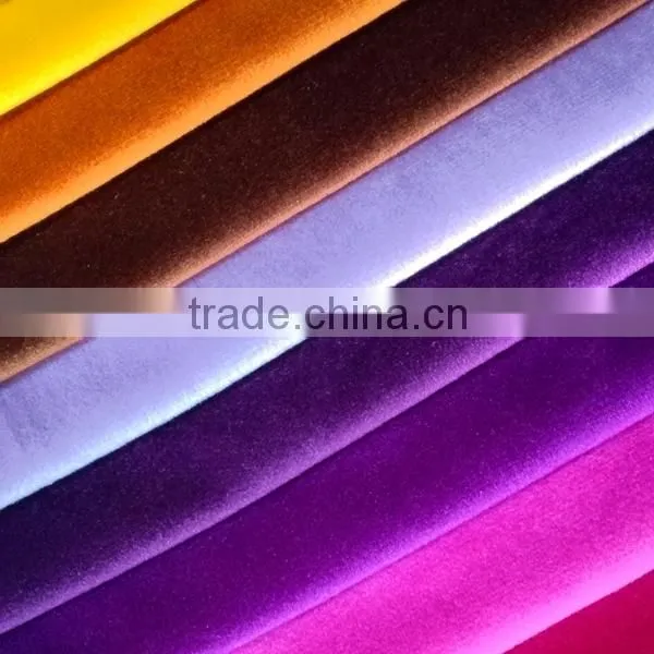 Modern Polyester Tricot Velvet Dining Chair Fleece Fabric For Restaurant And Upholstery