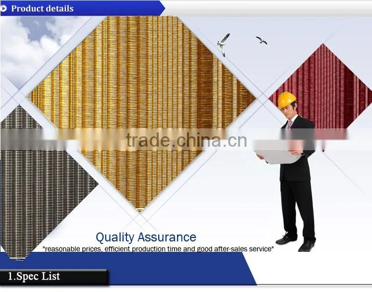 Green mesh fabric for architectural use metal mesh cloth
