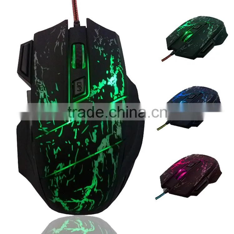 2400DPI 6D Gaming Mice With LED, Hi-Q Cool Game Mouse 7 Color Mouse
