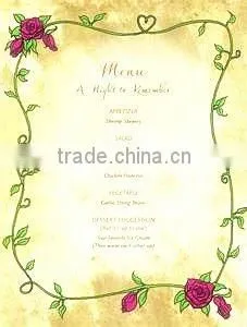 Fashionable Customed PVC Menu Book ,Menu Cover for Saloon Bar