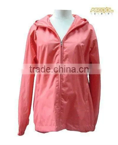 Women's waterproof Hooded raincoat