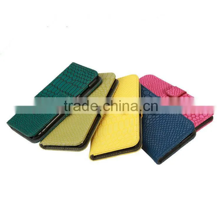 Premium Leather case with colorful cover for iPhone 6 leather case, for i Phone 6 flip cover case