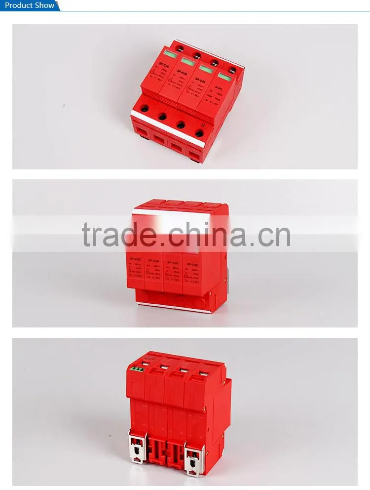 SAIP/SAIPWELL 4 Poles 275/320/385/440V IP65 Electrical Lightning Protection Device