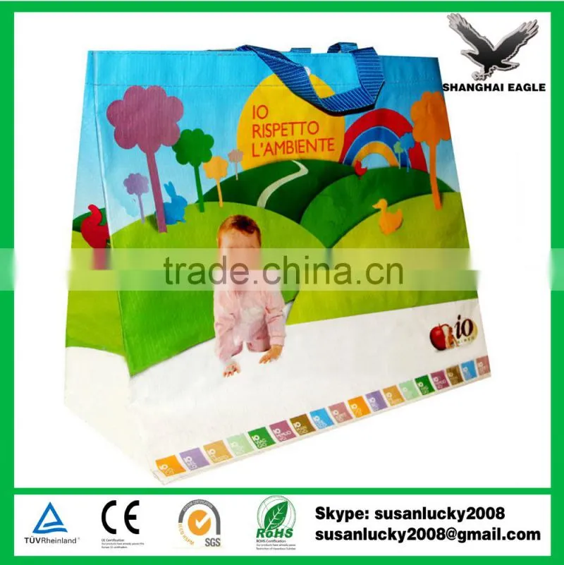 Custom promotion laminated non woven bag