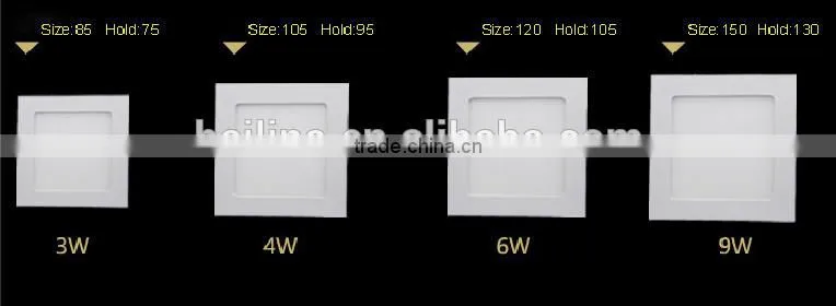 18W square led panel light CRI>80 300*300 led panel lighting