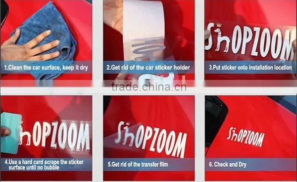 Custom printed vinyl car sticker / adhesive car window decal