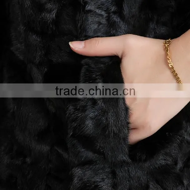 Newest Long Women Natural Mink Fashion Fur Coats 2013-2014 "11"
