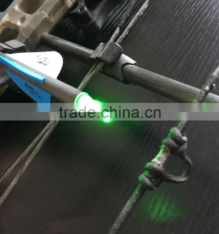 LED Lighted Arrow Nock 6.2-6.3mm Bowstring Activated on-off switch