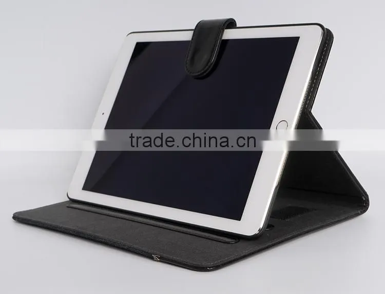 Blue jean & genuine leather protective cover case tablet