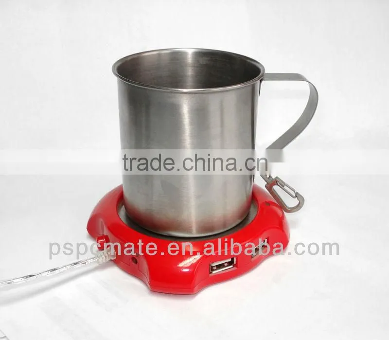 usb cup heater with 4 port 2.0 hub