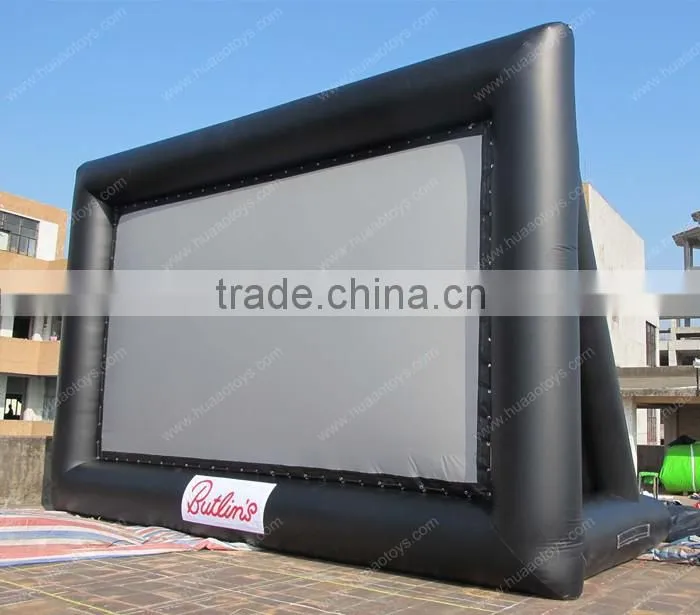 rear projection tv outdoor cinema inflatable movie screen for sale