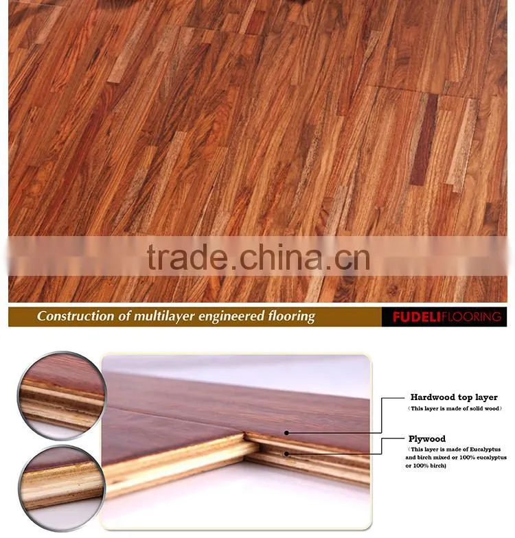 Top class Formaldehyde E1 grade FSC Certified New design oak engineered flooring