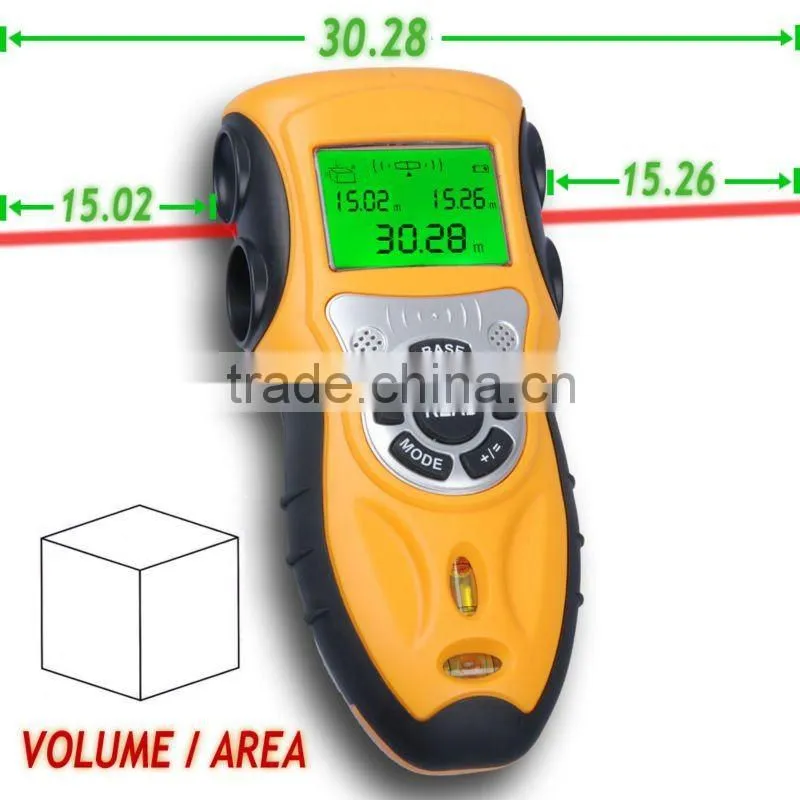 Bidirectional Ultrasonic Range Laser Measure Length Area Volume Distance Meter