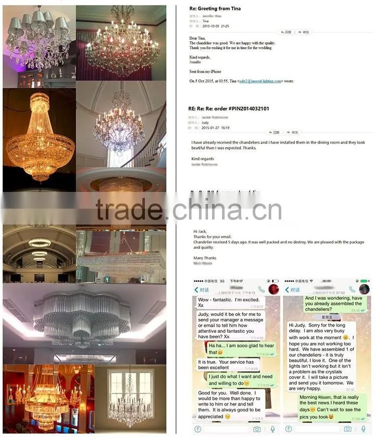 New design contemporary round crystal chandelier