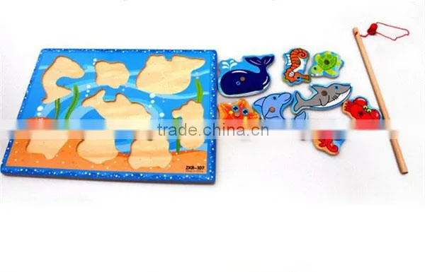 best selling fishing toy magnet jigsaw puzzle