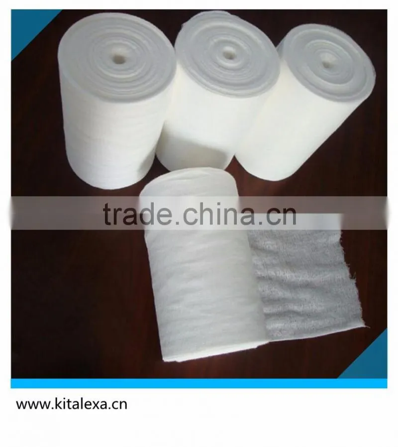 Medical absorbent gauze, gauze roll, gauze piece
