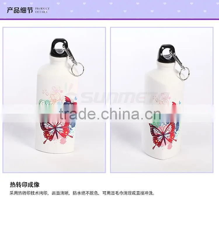 Sunmeta factory price 600ml sports bottle triangle shape sublimation sports bottle