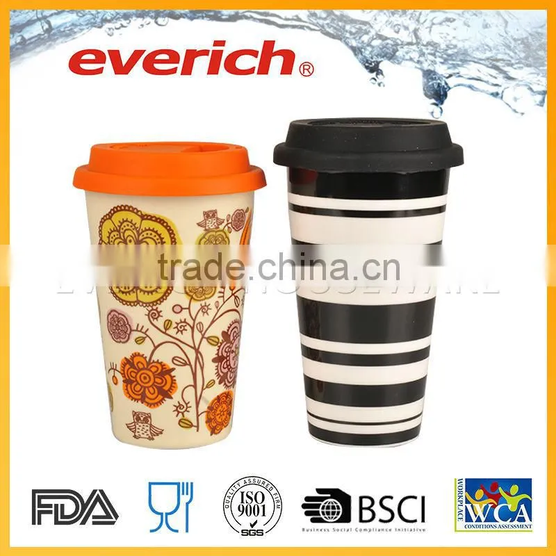 Reusable Nice Design Wholesale Ceramic Travel Mug