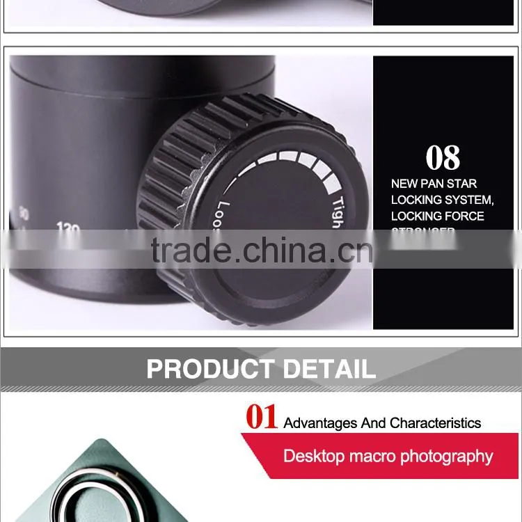 Mini tripod camera photo tripod with panoramic head for photography