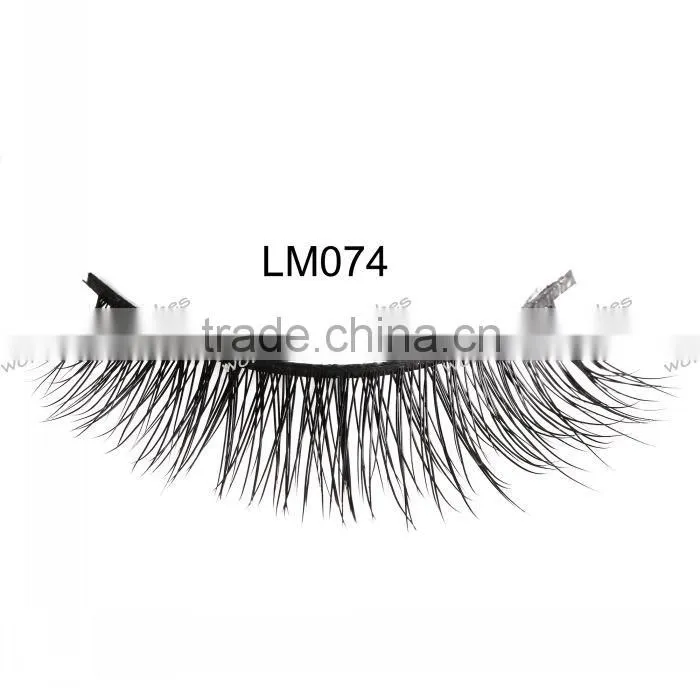 real mink false eyelash with private labeling siberian mink fur strip eyelash