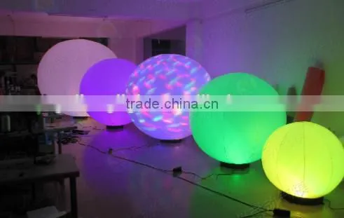 wedding party night club bar decoration glowing hanging christmas light up led lighted inflatable ball with led light