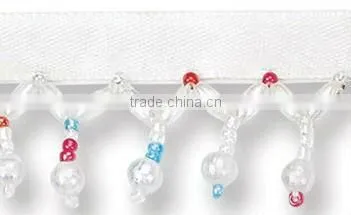 Fashion Jewelry Wedding Decoration Acrylic Beaded Trimming