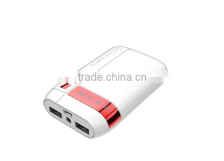 Gift Model Real Capacity Exide Battery Portable Power Bank 6600mah With LED Light