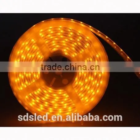 LED flexible strip light IP67 SMD3528 30LED/m Yellow waterproof 12v led strip light