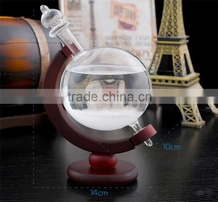 Creative Glob shap Heat-resistant glass Weather forcast Bottle