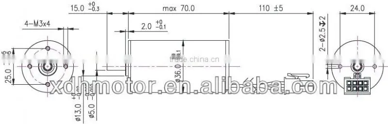 DC24V high speed motor